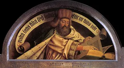 The Prophet Zacharias and the Angel Gabriel Jan van Eyck